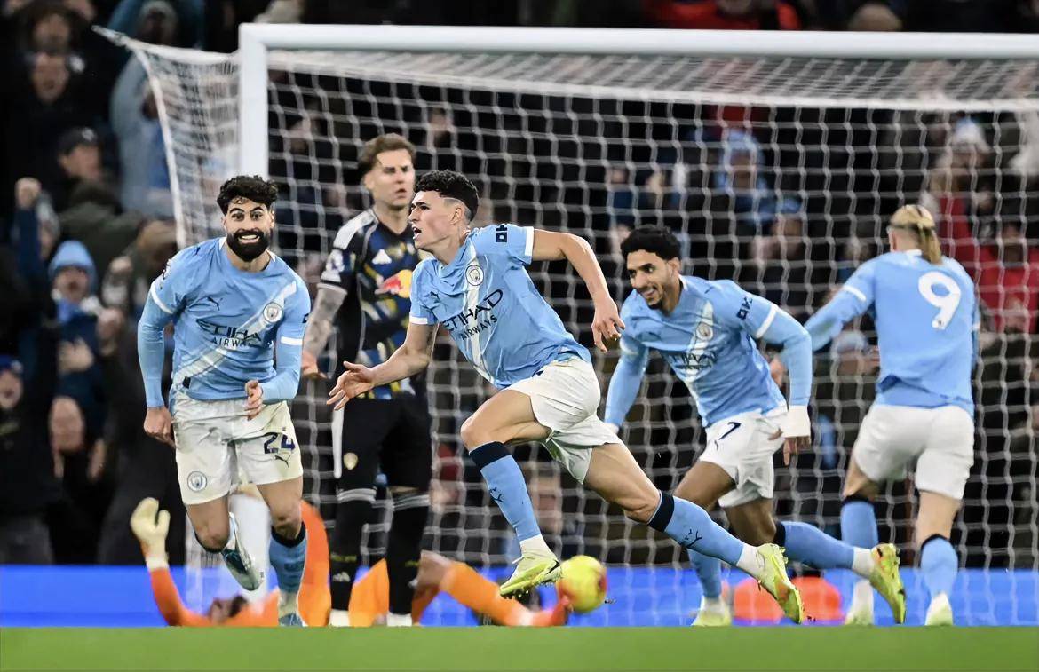 随着曼城3-2利兹联！诞生五大难以置信，福登梅开二度创纪录！